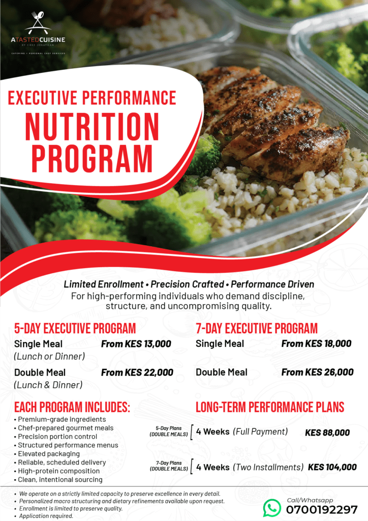 Chef Nutrition Meals in Nairobi
